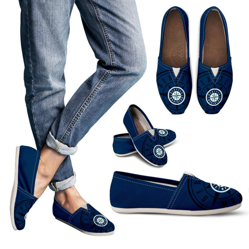 Mixing Tiny Logo Fantastic Seattle Mariners Casual Shoes
