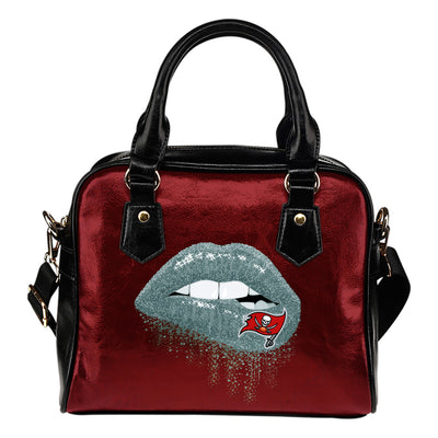 Beautiful Lips Elegant Logo Tampa Bay Buccaneers Shoulder Handbags
