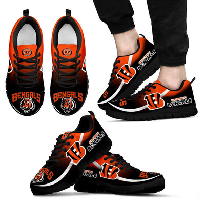 Mystery Straight Line Up Cincinnati Bengals Sneakers