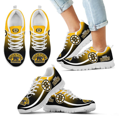 Mystery Straight Line Up Boston Bruins Sneakers