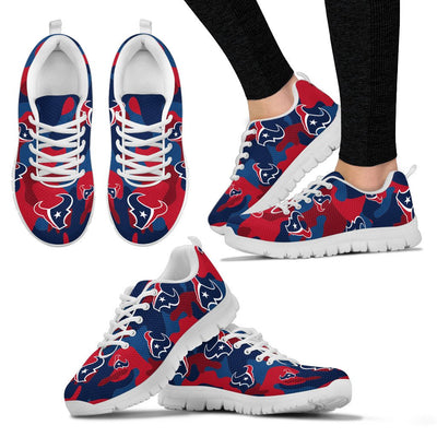 Houston Texans Cotton Camouflage Fabric Military Solider Style Sneakers