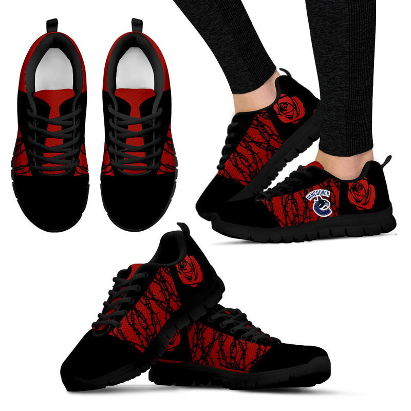 Rose Plant Gorgeous Lovely Logo Vancouver Canucks Sneakers