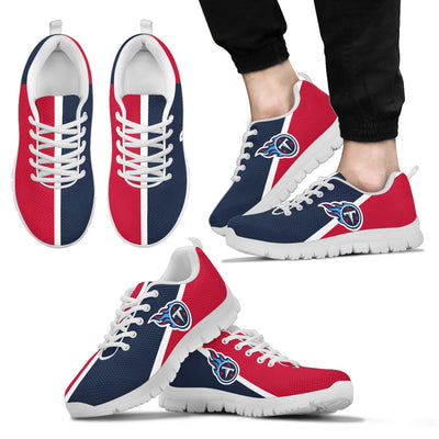 Dynamic Aparted Colours Beautiful Logo Tennessee Titans Sneakers