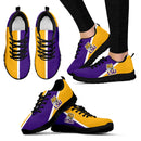 Dynamic Aparted Colours Beautiful Logo LSU Tigers Sneakers