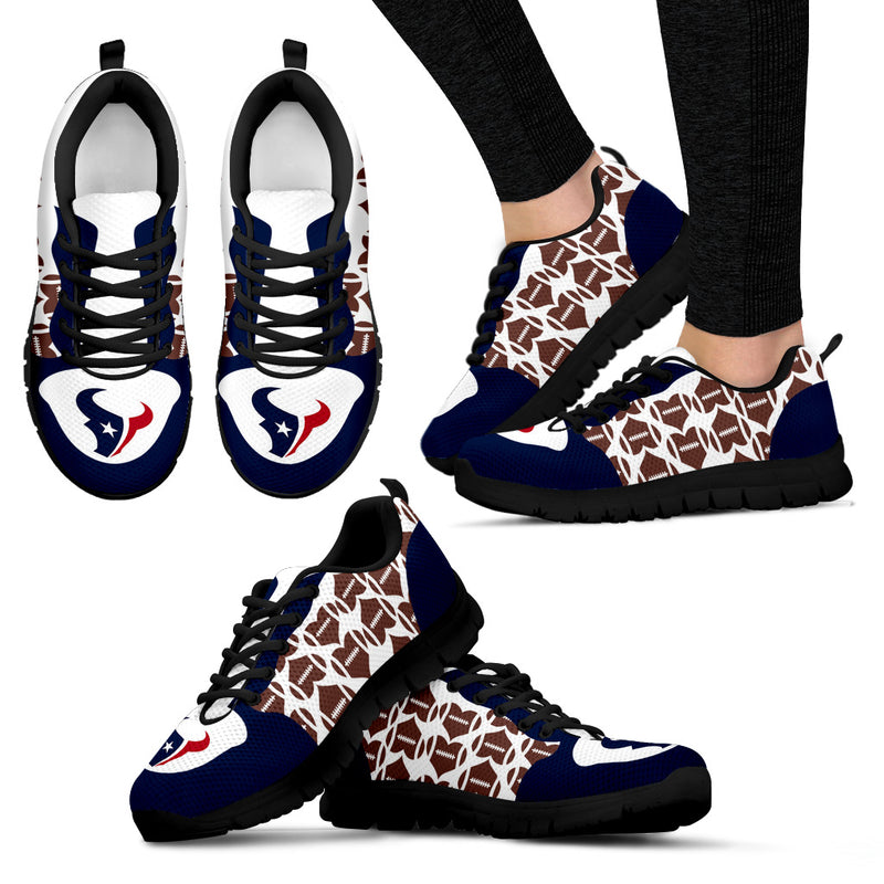 Great Football Love Frame Houston Texans Sneakers