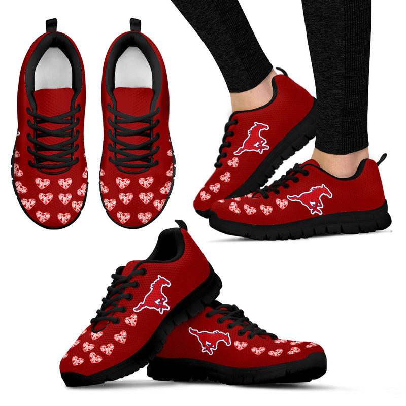 Love Extreme Emotion Pretty Logo SMU Mustangs Sneakers