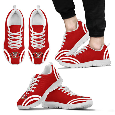 Lovely Curves Stunning Logo Icon San Francisco 49ers Sneakers