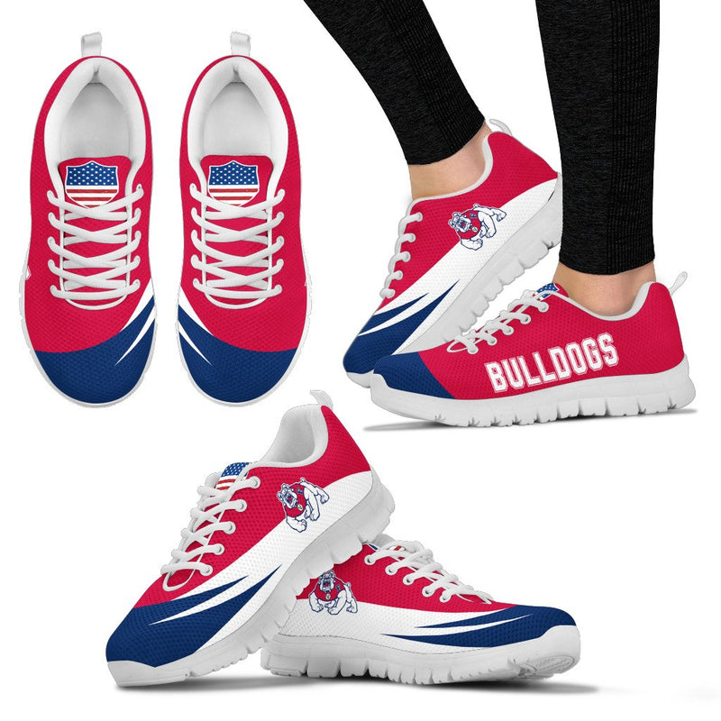 Awesome Gift Logo Fresno State Bulldogs Sneakers