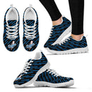 Marvelous Striped Stunning Logo Los Angeles Dodgers Sneakers