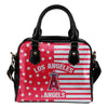 Unique Twinkle Star With Line Los Angeles Angels Shoulder Handbags