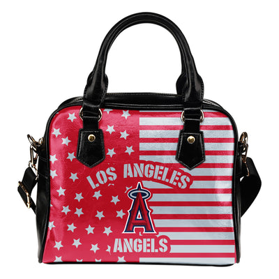 Unique Twinkle Star With Line Los Angeles Angels Shoulder Handbags