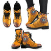 Golden Peace Hand Crafted Logo Seattle Mariners Leather Boots