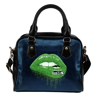 Beautiful Lips Elegant Logo Seattle Seahawks Shoulder Handbags