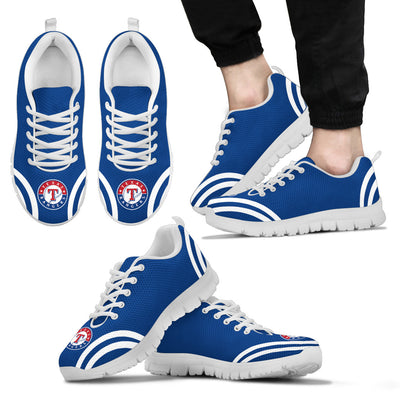 Lovely Curves Stunning Logo Icon Texas Rangers Sneakers