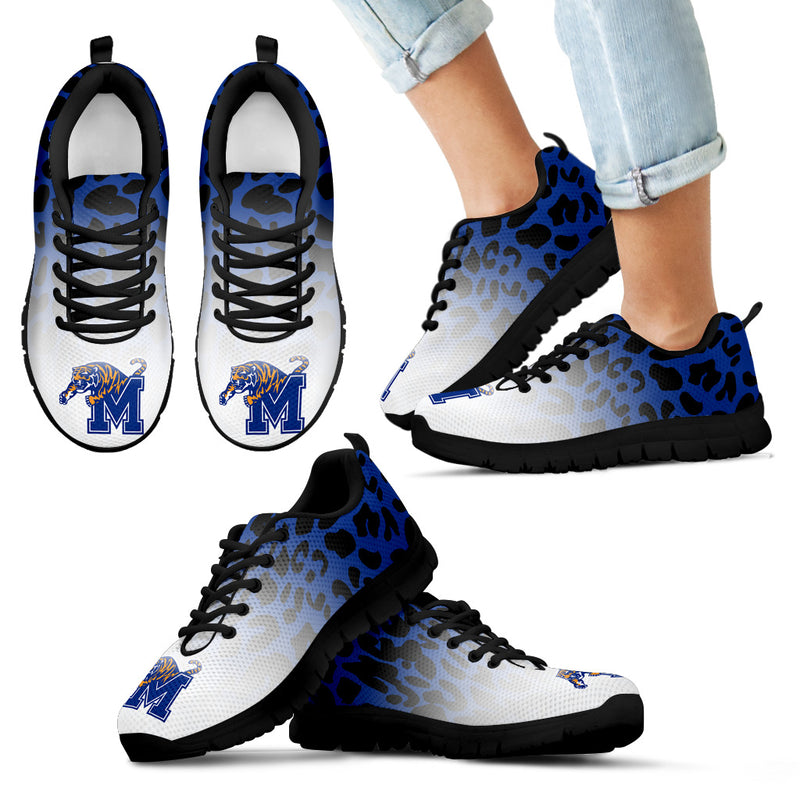 Leopard Pattern Awesome Memphis Tigers Sneakers