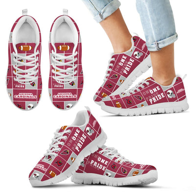 Colorful Pride Flag Arizona Cardinals Sneakers