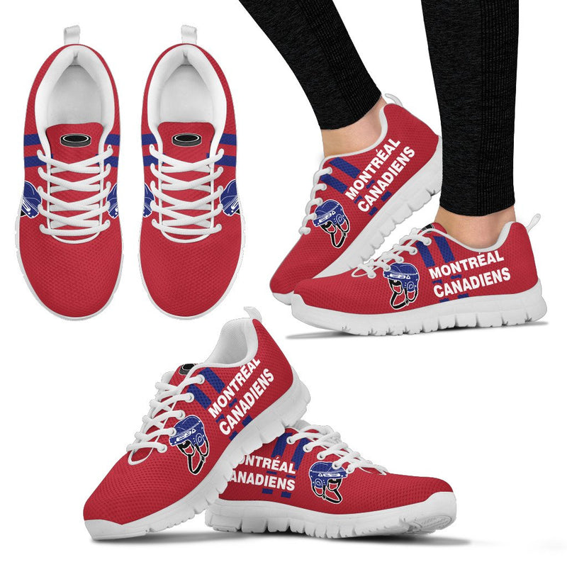 Vertical Two Line Mixed Helmet Montreal Canadiens Sneakers
