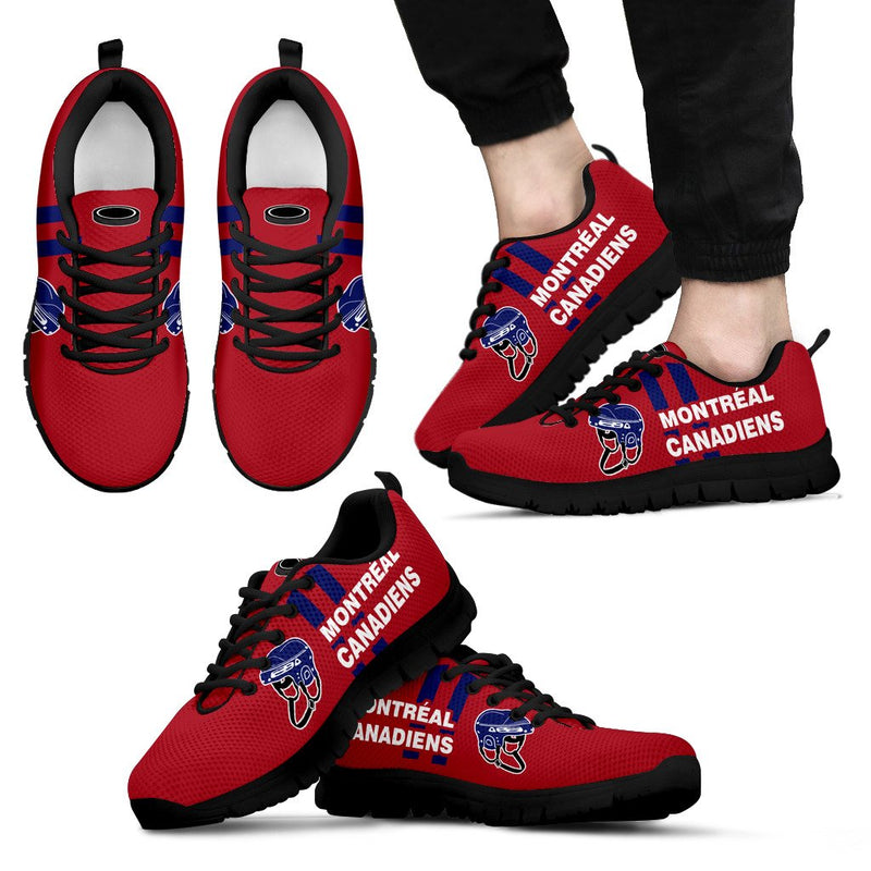 Vertical Two Line Mixed Helmet Montreal Canadiens Sneakers