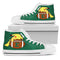 Pikachu Laying On Ball Eastern Michigan Eagles High Top Shoes