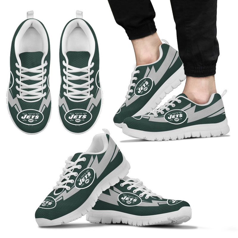Three Amazing Good Line Charming Logo New York Jets Sneakers