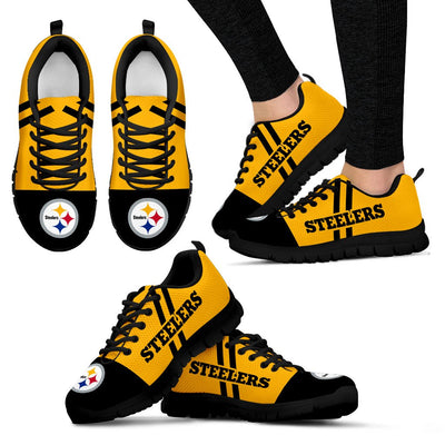 Line Stripe Logo Bottom Pittsburgh Steelers Sneakers