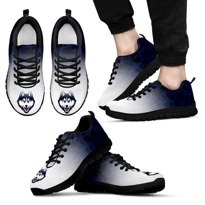 Leopard Pattern Awesome Connecticut Huskies Sneakers