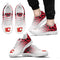 Custom Printed Calgary Flames Sneakers Leopard Pattern Awesome