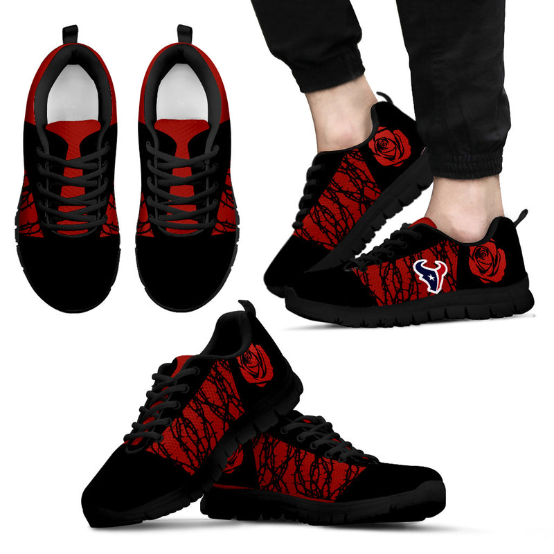 Rose Plant Gorgeous Lovely Logo Houston Texans Sneakers