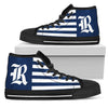 American Flag Rice Owls High Top Shoes