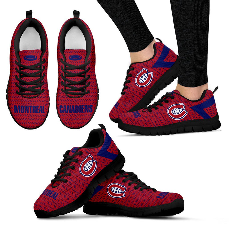 Pattern Logo Slide In Line Montreal Canadiens Sneakers