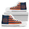 American Flag Auburn Tigers High Top Shoes