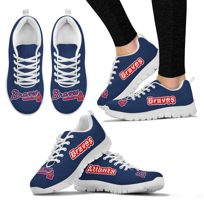 Magnificent Atlanta Braves Amazing Logo Sneakers