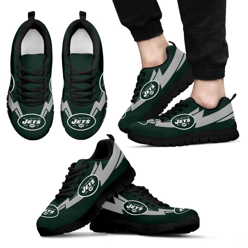Three Amazing Good Line Charming Logo New York Jets Sneakers