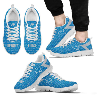 Pattern Logo Slide In Line Detroit Lions Sneakers