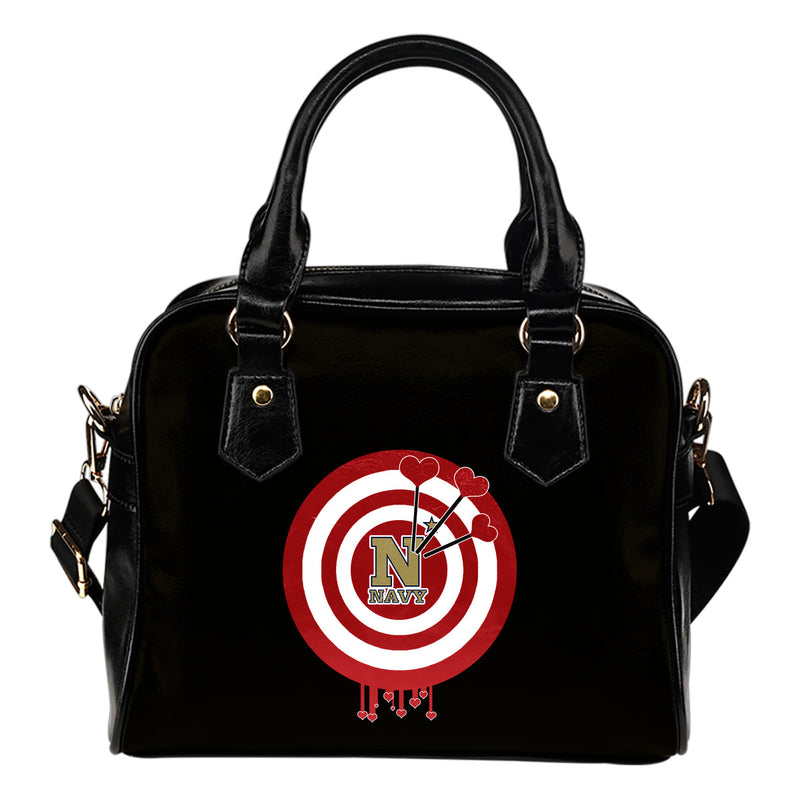 Valentine Sweet Navy Midshipmen Dart Couple Love Shoulder Handbags