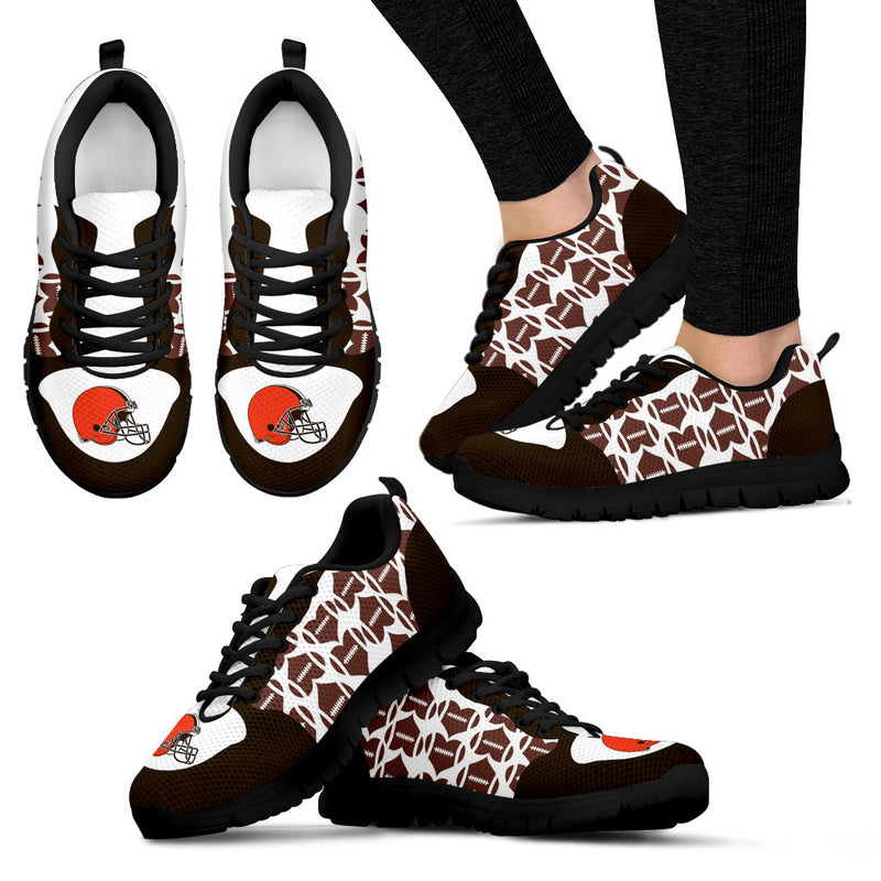 Great Football Love Frame Cleveland Browns Sneakers