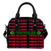 Colorful Fresno State Bulldogs Stunning Letters Shoulder Handbags