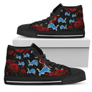 Lovely Rose Thorn Incredible Detroit Lions High Top Shoes