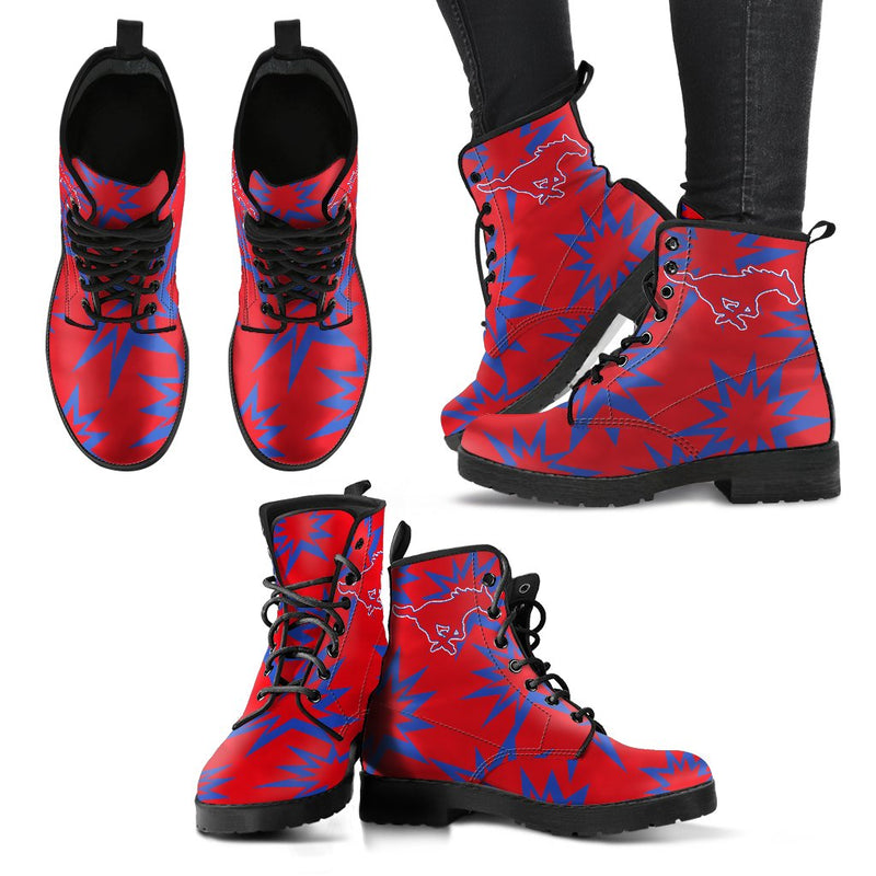 Dizzy Motion Logo SMU Mustangs Boots