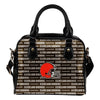 Nice Little Logo Cleveland Browns Shoulder Handbags