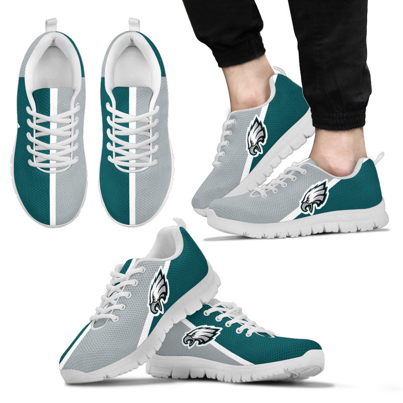 Dynamic Aparted Colours Beautiful Logo Philadelphia Eagles Sneakers