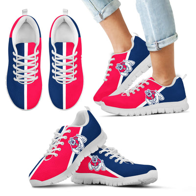 Dynamic Aparted Colours Beautiful Logo Fresno State Bulldogs Sneakers