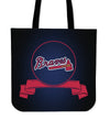 Score Art Atlanta Braves Tote Bags