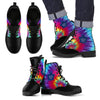 Tie Dying Awesome Background Rainbow Toronto Maple Leafs Boots