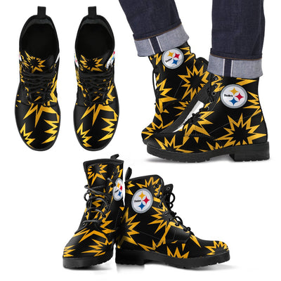 Dizzy Motion Logo Pittsburgh Steelers Boots