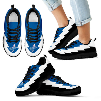 Funny Los Angeles Dodgers Sneakers Jagged Saws Creative Draw