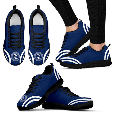 Lovely Curves Stunning Logo Icon San Diego Padres Sneakers