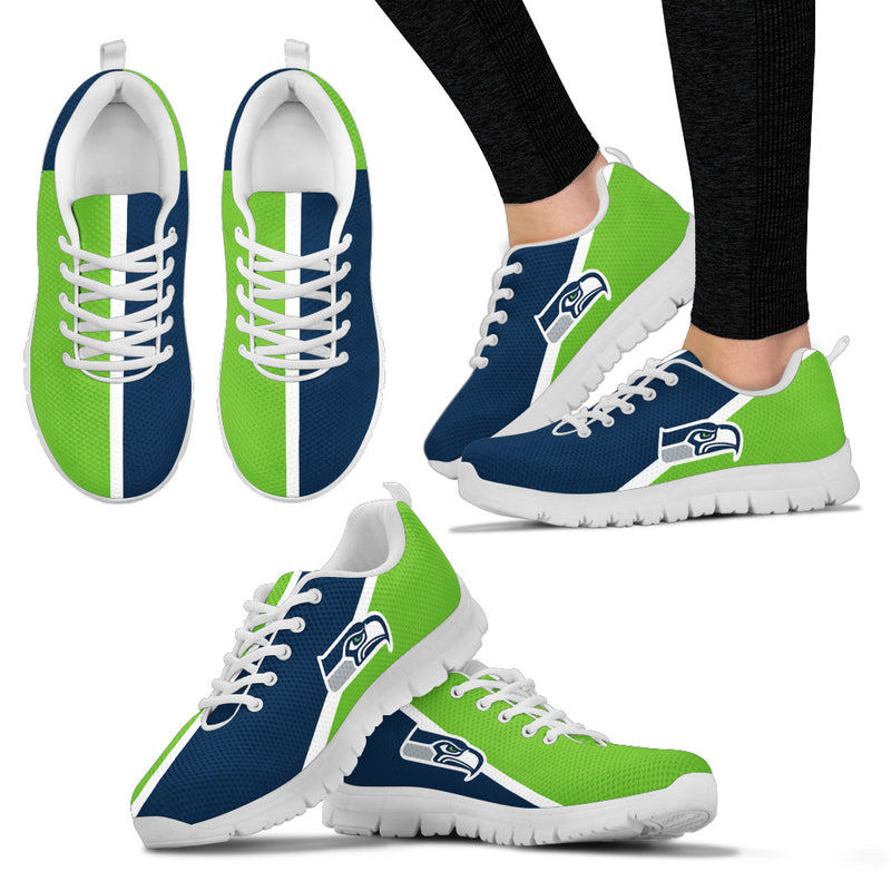 Dynamic Aparted Colours Beautiful Logo Seattle Seahawks Sneakers