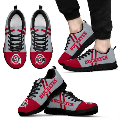 Line Stripe Logo Bottom Ohio State Buckeyes Sneakers