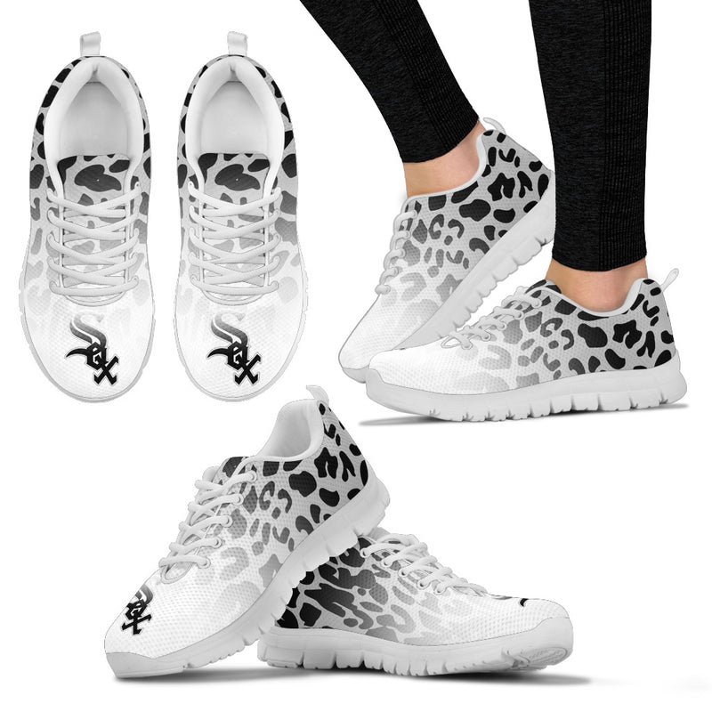 Leopard Pattern Awesome Chicago White Sox Sneakers